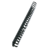 Canutillo plástico DIN A4 GBC 51 mm ovalados (Caja 50), negro
