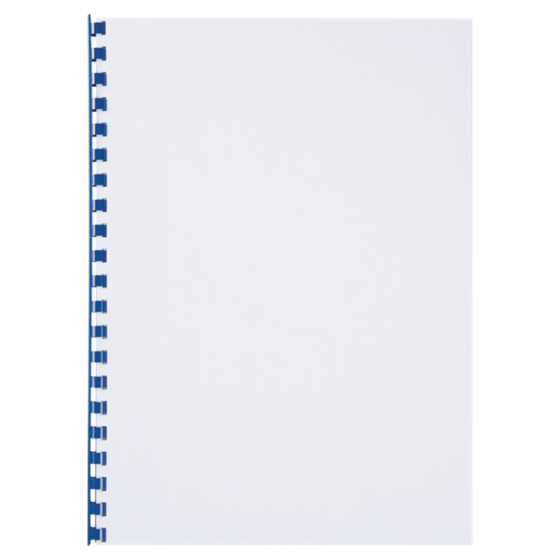 Canutillo plástico DIN A4 GBC 10 mm (Caja 100), azul