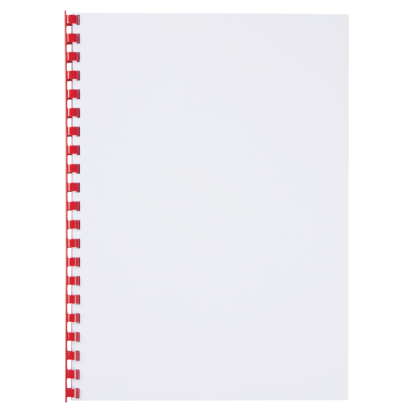 Canutillo plástico DIN A4 GBC 10 mm (Caja 100), rojo