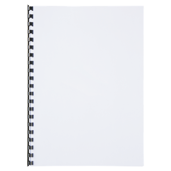 Canutillo plástico DIN A4 GBC 10 mm (Caja 100), negro