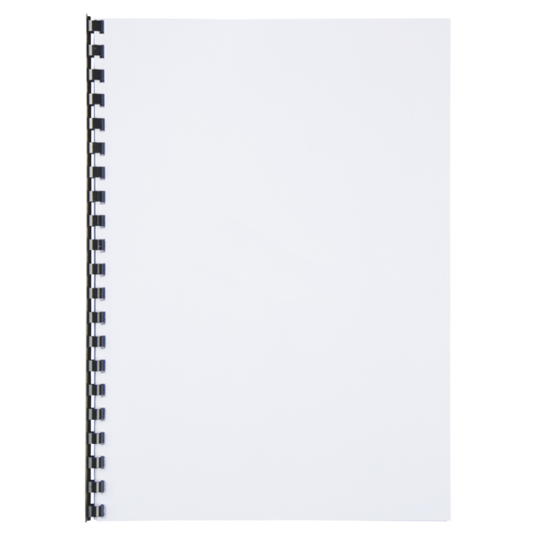 Canutillo plástico DIN A4 GBC 10 mm (Caja 100), negro