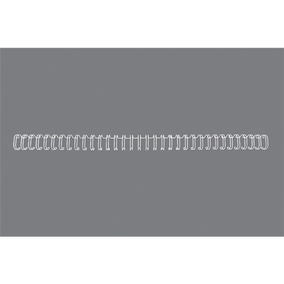Wirebind Encuadernación GBC Nº4 (6.3 mm) (Caja 100), blanco