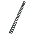 Canutillo plástico DIN A4 GBC 19 mm (Caja 100), negro