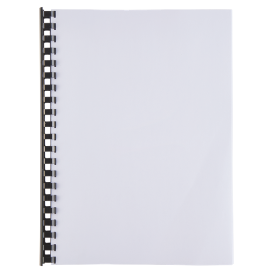 Canutillo plástico DIN A4 GBC 19 mm (Caja 100), negro