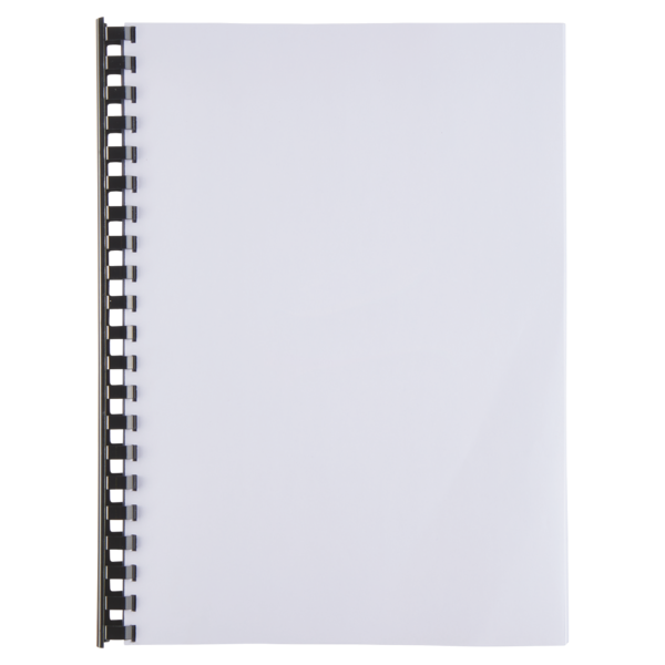 Canutillo plástico DIN A4 GBC 19 mm (Caja 100), negro