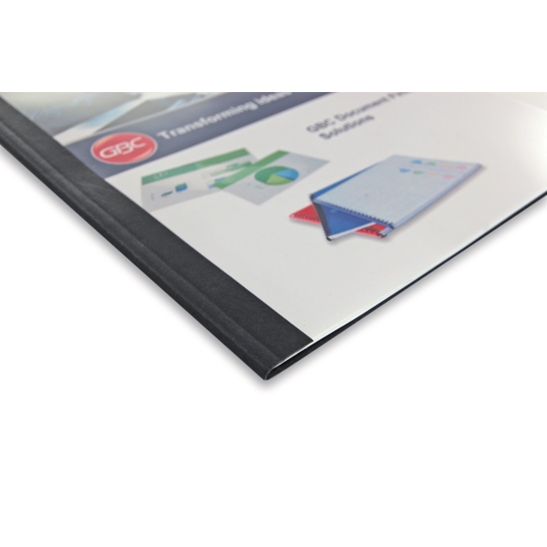 Carpeta Térmica Gbc Leathergrain Negro 3 mm (Caja 100)