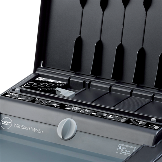 Encuadernadora De Espiral Wirebind W25E De Gbc Negro