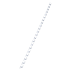 Canutillo plástico DIN A4 GBC 6 mm (Caja 100), blanco