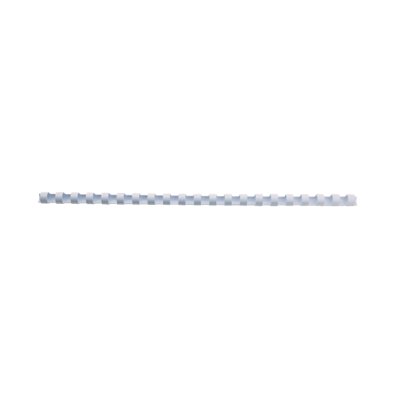 Canutillo plástico DIN A4 GBC 6 mm (Caja 100), blanco