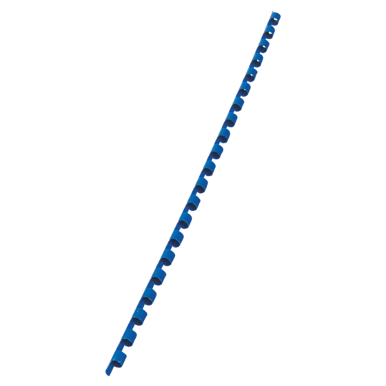 Canutillo plástico DIN A4 GBC 6 mm (Caja 100), azul