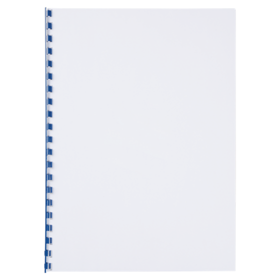 Canutillo plástico DIN A4 GBC 6 mm (Caja 100), azul