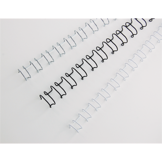 Canutillo GBC WIRE paso US 8MM (Caja 100), blanco