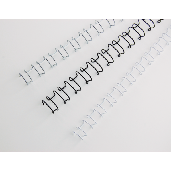 Canutillo GBC WIRE paso US 8MM (Caja 100), blanco