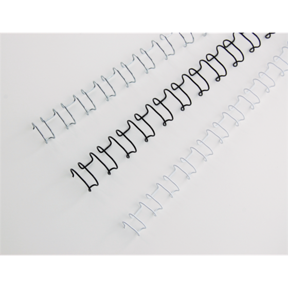 Canutillo GBC WIRE paso US 14MM (Caja 100), blanco