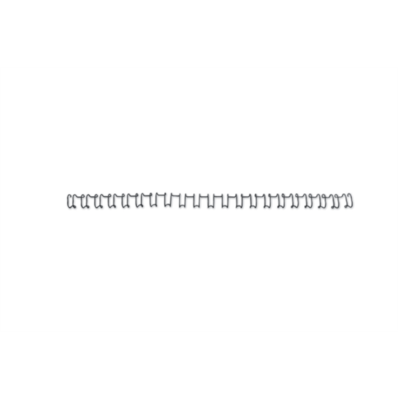 Canutillo GBC WIRE paso US 6MM (Caja 100), negro