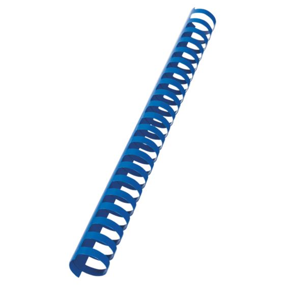 Canutillo plástico DIN A4 GBC 25 mm (Caja 50), azul