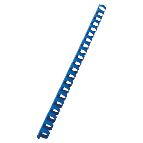 Canutillo plástico DIN A4 GBC 14mm (Caja 100), azul