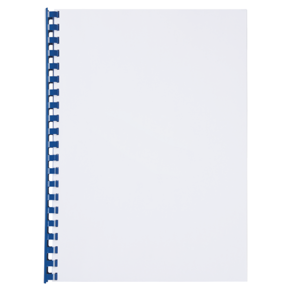 Canutillo plástico DIN A4 GBC 14mm (Caja 100), azul