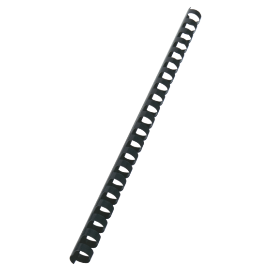 Canutillo plástico DIN A4 GBC 14mm (Caja 100), negro