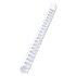 Canutillo plástico DIN A4 GBC 38 mm ovalados (Caja 50), blanco