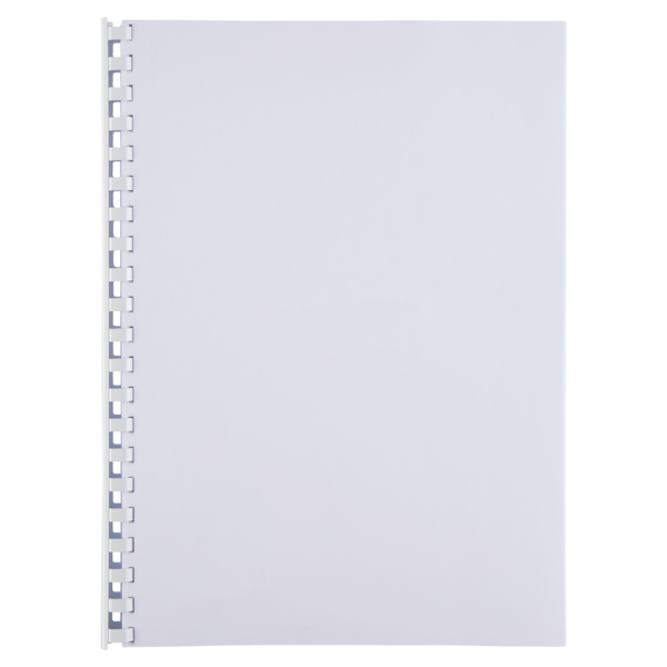 Canutillo plástico DIN A4 GBC 16 mm (Caja 100), blanco