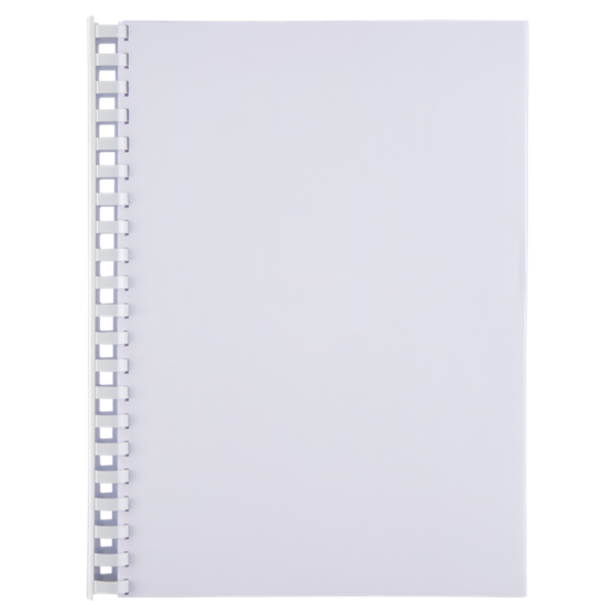 Canutillo plástico DIN A4 GBC 22 mm (Caja 100), blanco