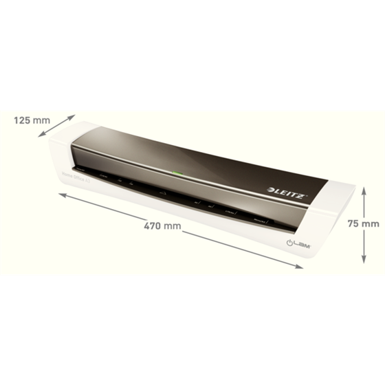 Plastificadora Leitz Ilam Home Office A3 Gris Oscuro