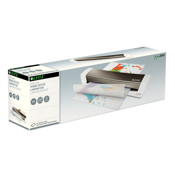 Plastificadora Leitz Ilam Home Office A3 Gris Oscuro