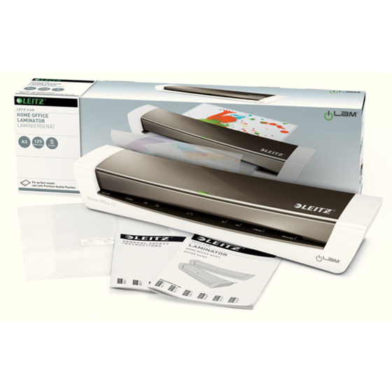 Plastificadora Leitz Ilam Home Office A3 Gris Oscuro