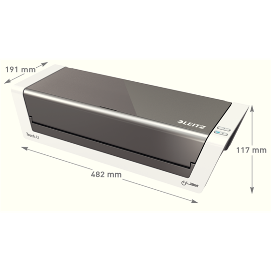 Plastificadora A3 Ilam Touch 2 De Leitz Blanco Brillante / Antracita