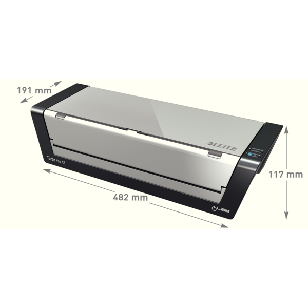 Plastificadora A3 Ilam Touch Turbo Pro De Leitz Plata