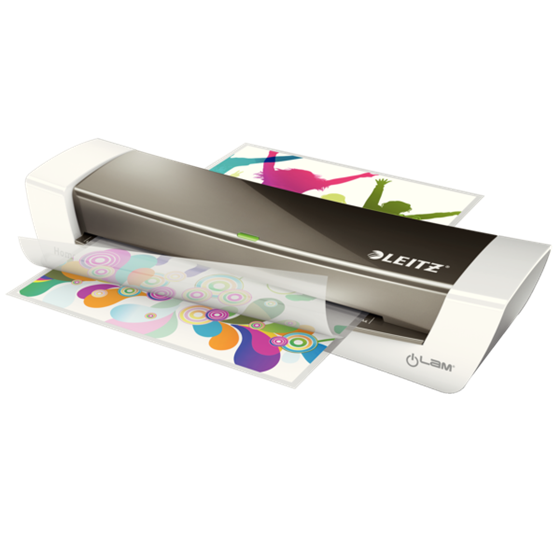 Plastificadora Leitz Ilam Home Office A4 Gris Oscuro