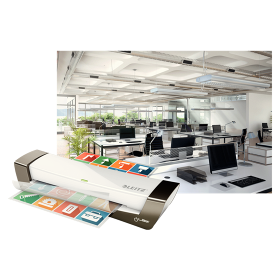 Plastificadora Leitz Ilam Office A4 Plata