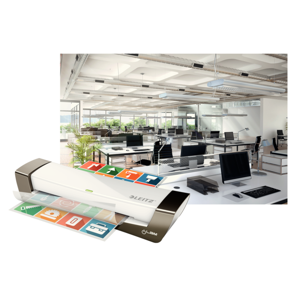 Plastificadora Leitz Ilam Office A4 Plata