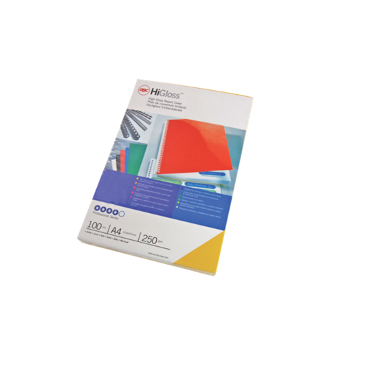 Portada Encuadernar Gbc Higloss Blanco DIN A4 250 grs (Pack 100)