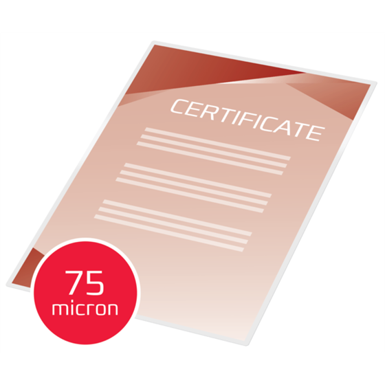 Carteras plastificación GBC DIN A4 (216X303) 2X75 mic. (Caja 25) 