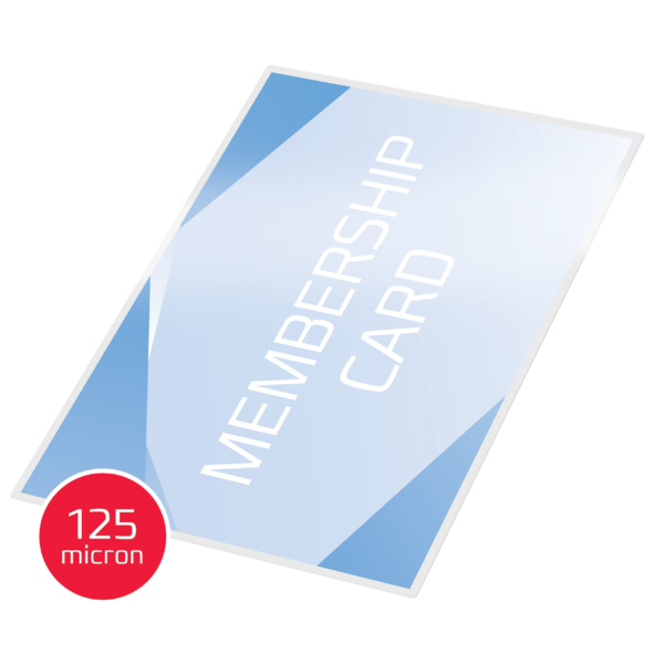 Carteras plastificación GBC tarjeta de credito (54X86) 2X125 mic. (Caja 100) 