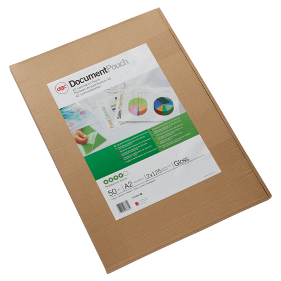 Carteras plastificación GBC DIN A2 (426X600) 2X125 mic. (Caja 50) 