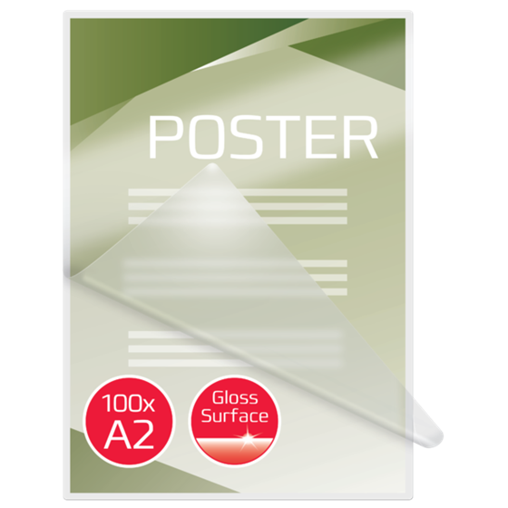 Carteras plastificación GBC DIN A2 (426X600) 2X125 mic. (Caja 50) 