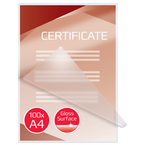 Carteras plastificación GBC DIN A4 (216X303) 2X250 mic. (Caja 50) 