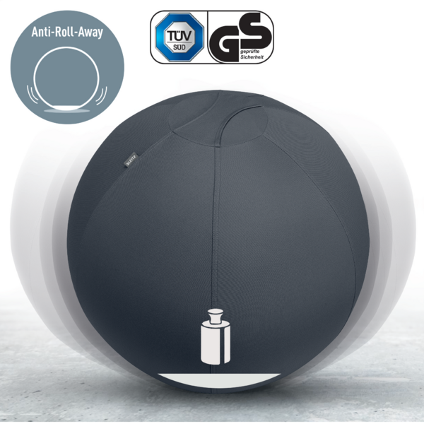 Balón De Asiento Antideslizante Leitz Ergo Active 75Cm Gris Oscuro