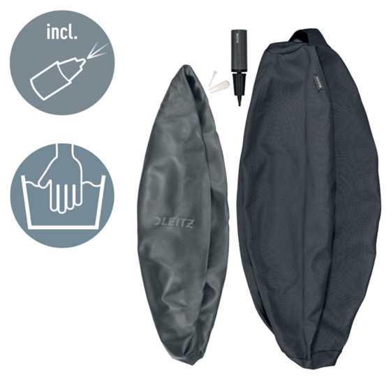 Balón De Asiento Antideslizante Leitz Ergo Active 75Cm Gris Oscuro