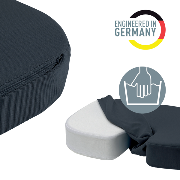 Cojín De Asiento Leitz Ergo Cosy Gris Terciopelo