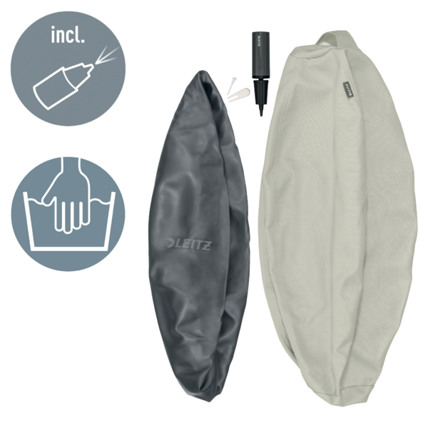 Balón De Asiento Antideslizante Leitz Ergo Active 55Cm Gris