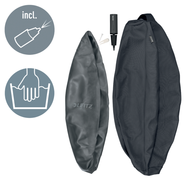 Balón De Asiento Antideslizante Leitz Ergo Active 65Cm Gris Oscuro