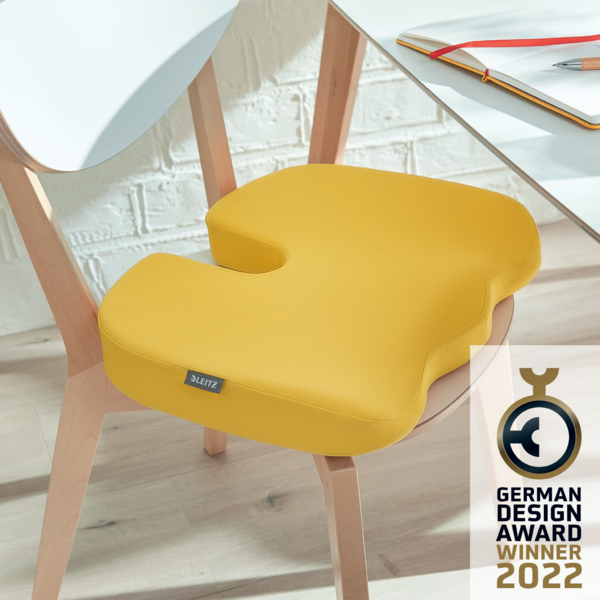 Cojín De Asiento Leitz Ergo Cosy Amarillo Cálido