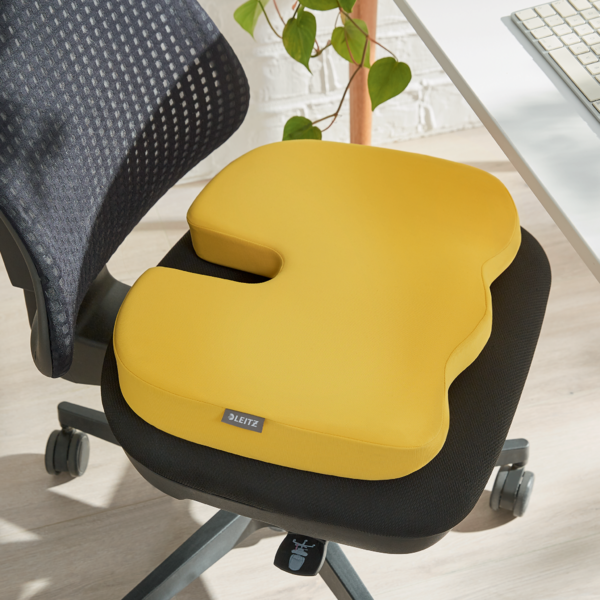 Cojín De Asiento Leitz Ergo Cosy Amarillo Cálido