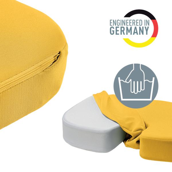 Cojín De Asiento Leitz Ergo Cosy Amarillo Cálido