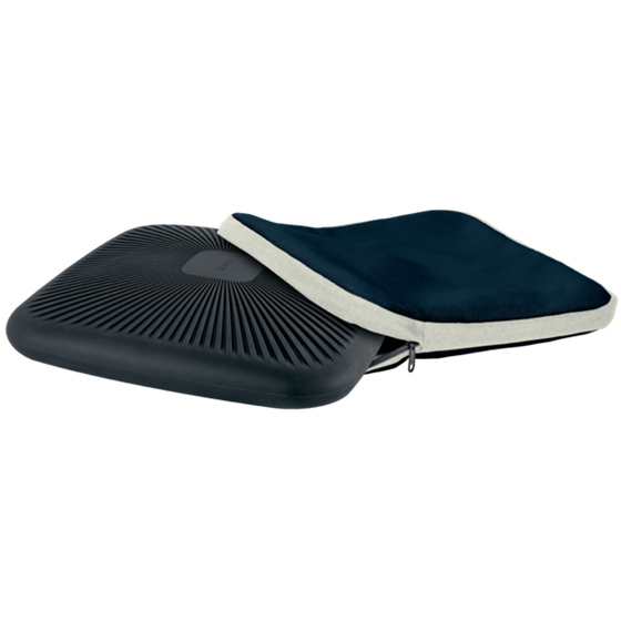 Cojín Wobble Active Leitz Ergo Con Funda De Tela Gris Oscuro
