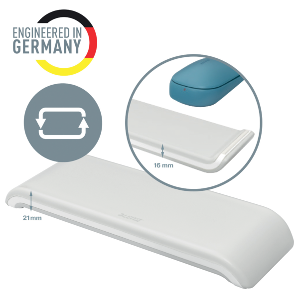 Reposamuñecas Ajustable Para Ratón Leitz Ergo Cosy Gris